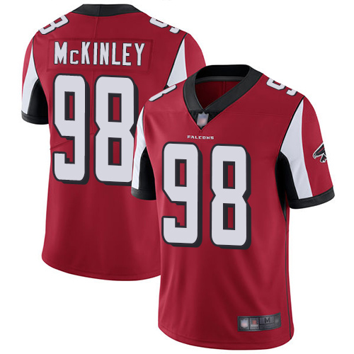 Atlanta Falcons Limited Red Men Takkarist McKinley Home Jersey NFL Football #98 Vapor Untouchable